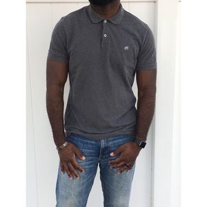 Banana Republic Grey Slim Fit Polo